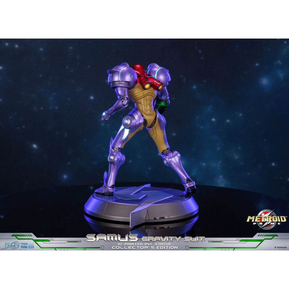 First 4 Figures - Metroid - Statua in PVC di SAMUS GRAVITY SUIT in edizione da collezione