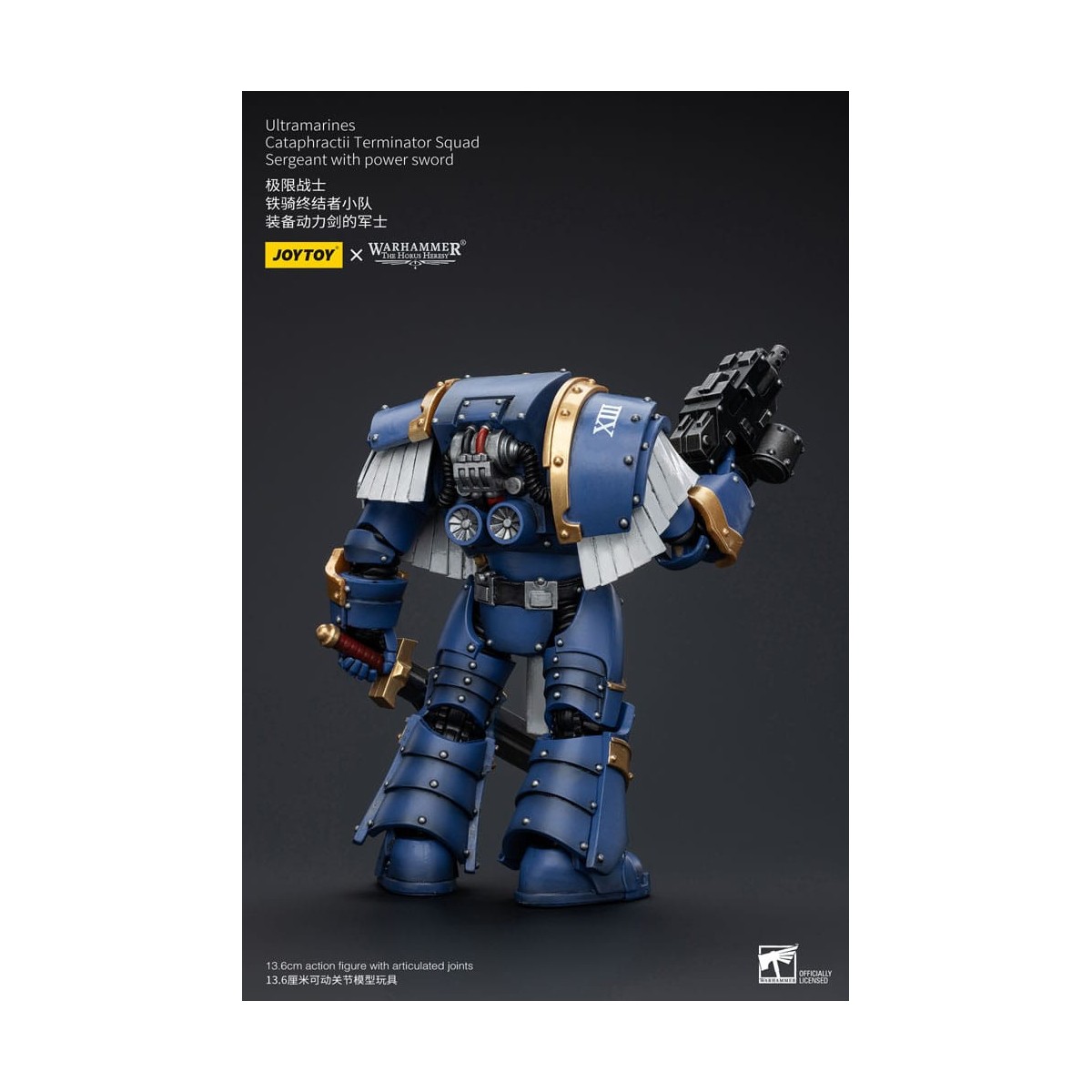 JoyToy - Space Marine - Ultramarines - Squadra Cataphractii Terminator - Sergente con spada di potere 1/18