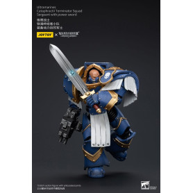 JoyToy - Space Marine - Ultramarines - Squadra Cataphractii Terminator - Sergente con spada di potere 1/18