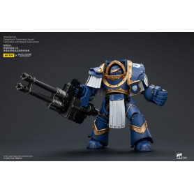 JoyToy - Space Marine - Ultramarines - Squadra Terminator Cataphractii - Terminator con autocannone Reaper 1/18
