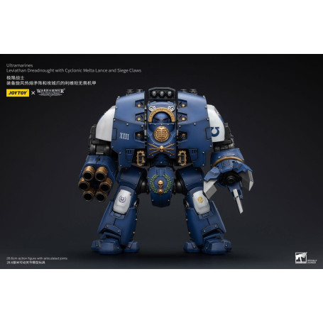 JoyToy - Space Marine - Ultramarines - Leviathan Dreadnought con lancia melta ciclonica e artigli d'assedio 1/18