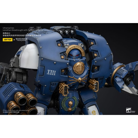 JoyToy - Space Marine - Ultramarines - Leviathan Dreadnought con lancia melta ciclonica e artigli d'assedio 1/18