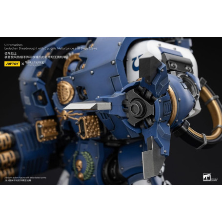JoyToy - Space Marine - Ultramarines - Leviathan Dreadnought con lancia melta ciclonica e artigli d'assedio 1/18