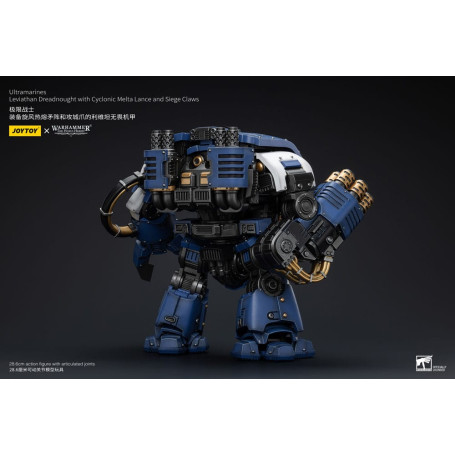 JoyToy - Space Marine - Ultramarines - Leviathan Dreadnought con lancia melta ciclonica e artigli d'assedio 1/18