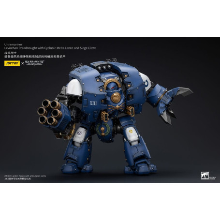 JoyToy - Space Marine - Ultramarines - Leviathan Dreadnought con lancia melta ciclonica e artigli d'assedio 1/18