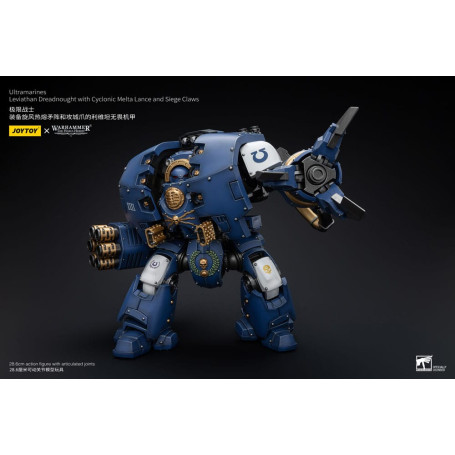 JoyToy - Space Marine - Ultramarines - Leviathan Dreadnought con lancia melta ciclonica e artigli d'assedio 1/18