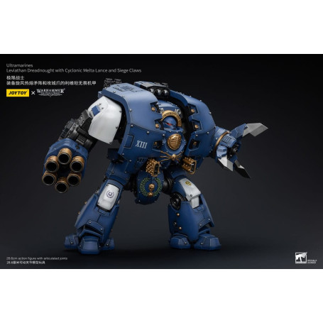 JoyToy - Space Marine - Ultramarines - Leviathan Dreadnought con lancia melta ciclonica e artigli d'assedio 1/18