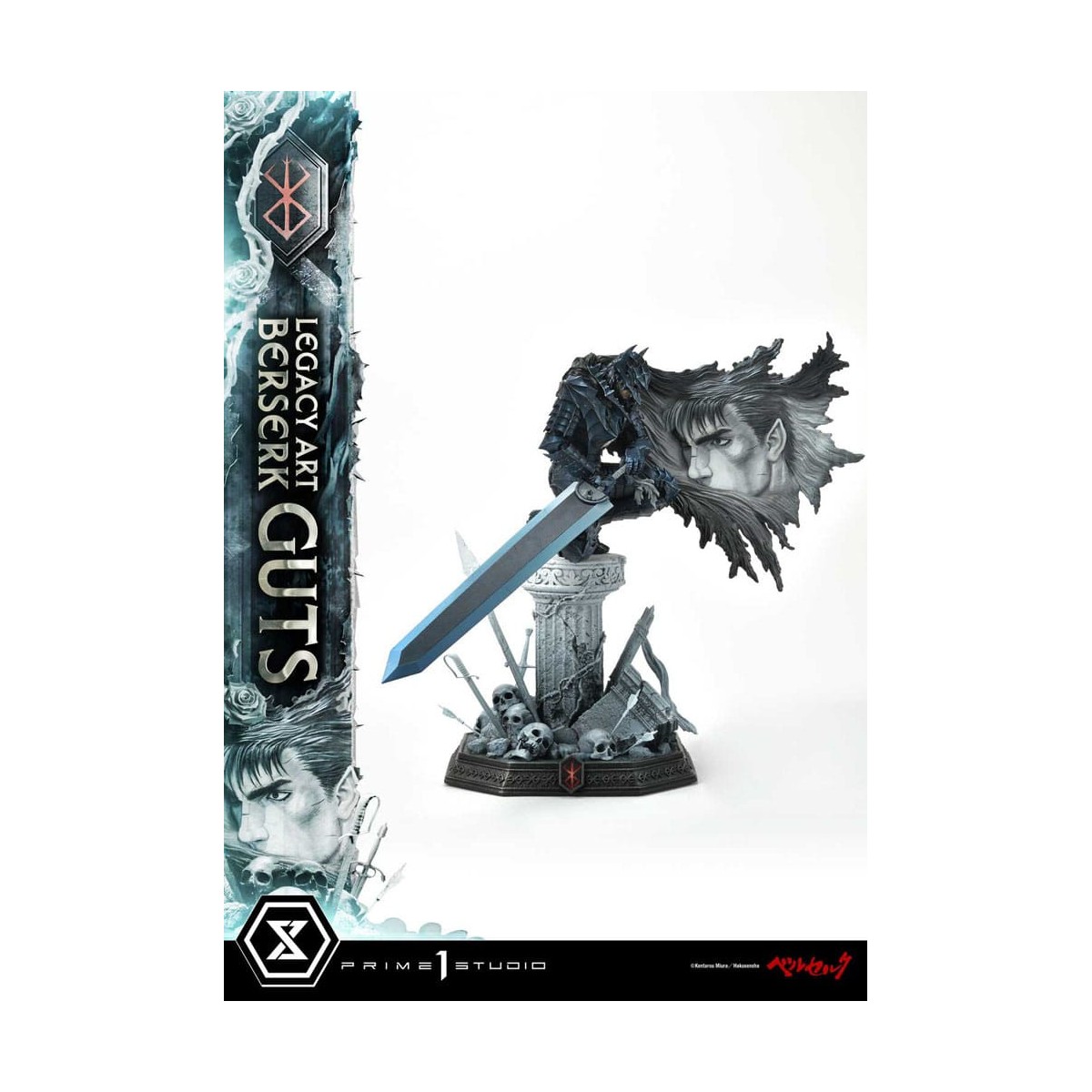 Prime 1 Studio Berserk - Kentaro Miura Legacy Art Berserker GUTS Versione Bonus Statua in scala 1/6