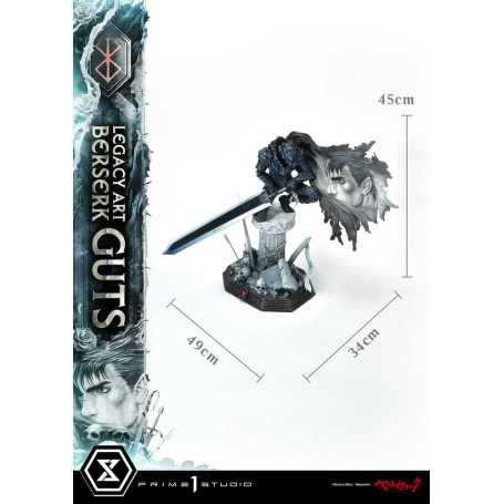Prime 1 Studio Berserk - Kentaro Miura Legacy Art Berserker GUTS Versione Bonus Statua in scala 1/6