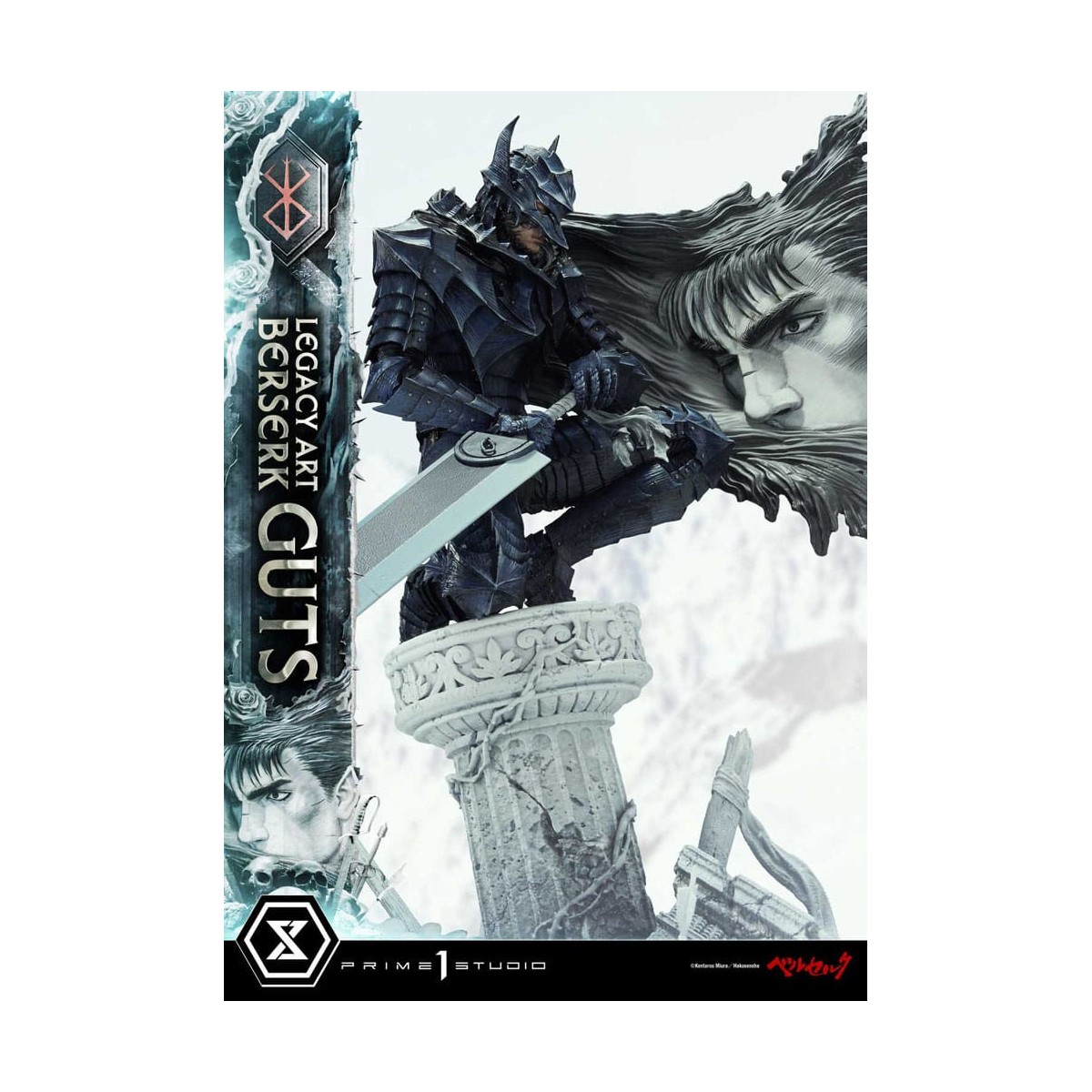 Prime 1 Studio Berserk - Kentaro Miura Legacy Art Berserker GUTS Versione Bonus Statua in scala 1/6