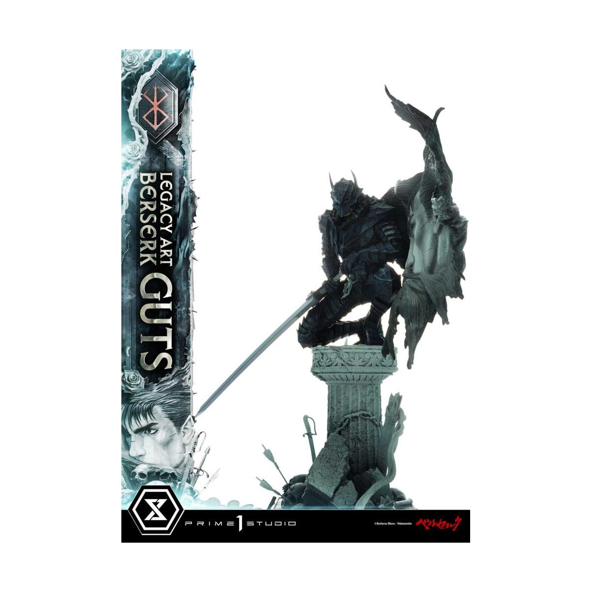 Prime 1 Studio Berserk - Kentaro Miura Legacy Art Berserker GUTS Versione Bonus Statua in scala 1/6