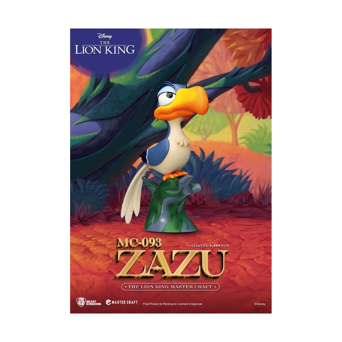 Disney - Bestia Regno Master Craft Zazu - Il Re Leone
