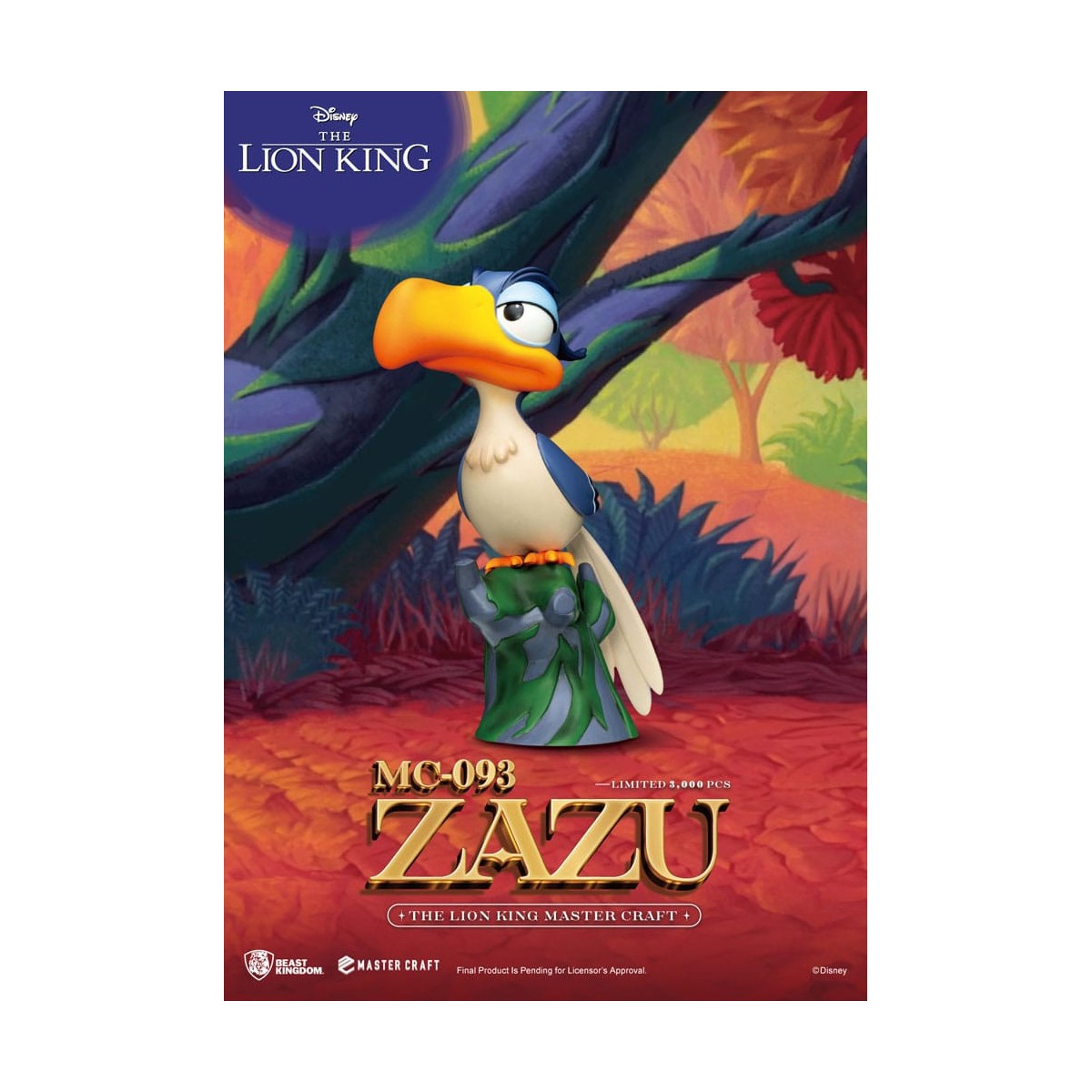 Disney - Bestia Regno Master Craft Zazu - Il Re Leone