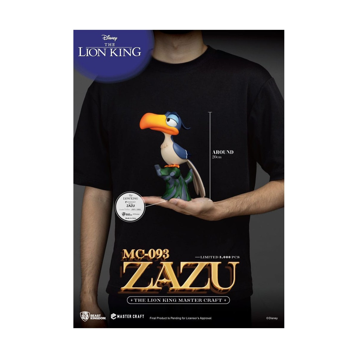 Disney - Bestia Regno Master Craft Zazu - Il Re Leone