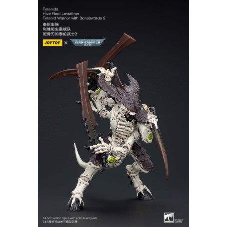 JoyToy Tiranidi - Guerriero Leviatano della Flotta Alveare con Spade d'Ossa 2 1/18 - Warhammer 40K