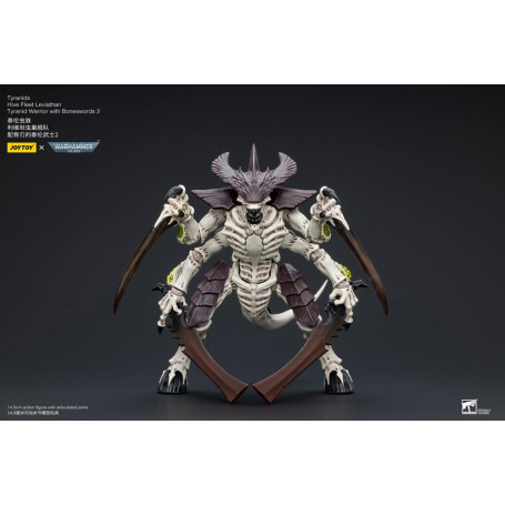 JoyToy Tiranidi - Guerriero Leviatano della Flotta Alveare con Spade d'Ossa 2 1/18 - Warhammer 40K