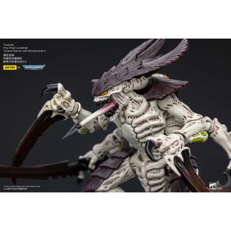JoyToy Tiranidi - Guerriero Leviatano della Flotta Alveare con Spade d'Ossa 2 1/18 - Warhammer 40K