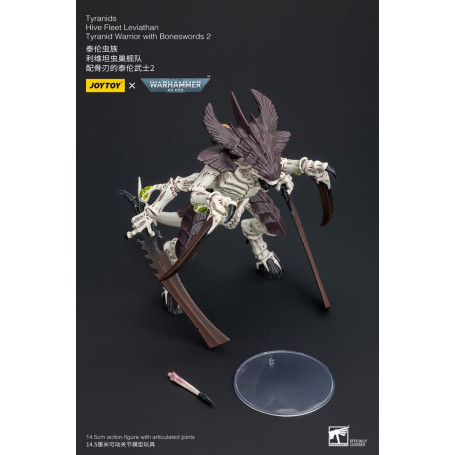 JoyToy Tiranidi - Guerriero Leviatano della Flotta Alveare con Spade d'Ossa 2 1/18 - Warhammer 40K
