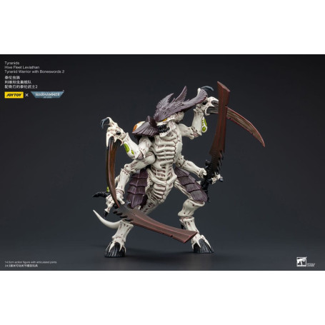 JoyToy Tiranidi - Guerriero Leviatano della Flotta Alveare con Spade d'Ossa 2 1/18 - Warhammer 40K