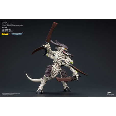 JoyToy Tiranidi - Guerriero Leviatano della Flotta Alveare con Spade d'Ossa 2 1/18 - Warhammer 40K