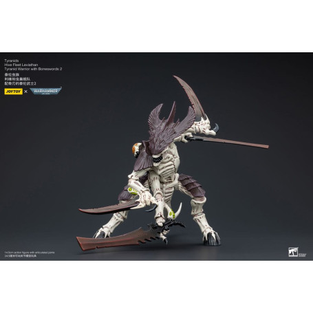 JoyToy Tiranidi - Guerriero Leviatano della Flotta Alveare con Spade d'Ossa 2 1/18 - Warhammer 40K