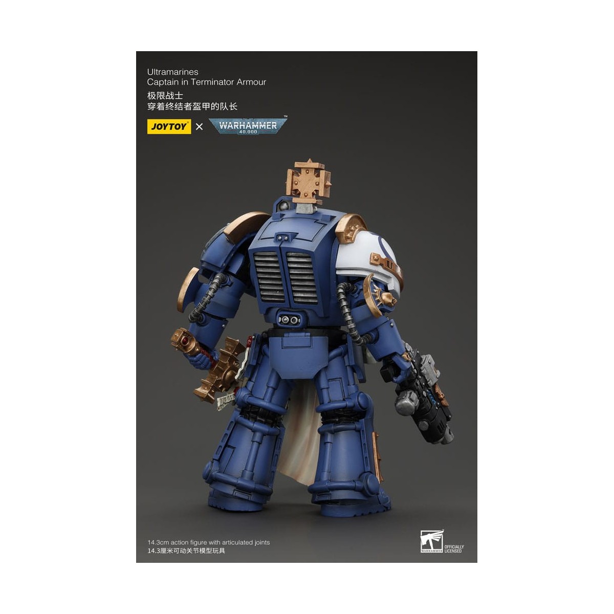 JoyToy - Space Marine - Ultramarines - Capitano Ultramarines in armatura Terminator 1/18