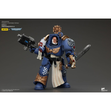 JoyToy - Space Marine - Ultramarines - Capitano Ultramarines in armatura Terminator 1/18