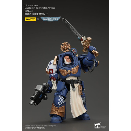 JoyToy - Space Marine - Ultramarines - Capitano Ultramarines in armatura Terminator 1/18