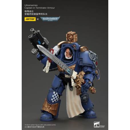 JoyToy - Space Marine - Ultramarines - Capitano Ultramarines in armatura Terminator 1/18
