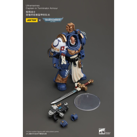 JoyToy - Space Marine - Ultramarines - Capitano Ultramarines in armatura Terminator 1/18