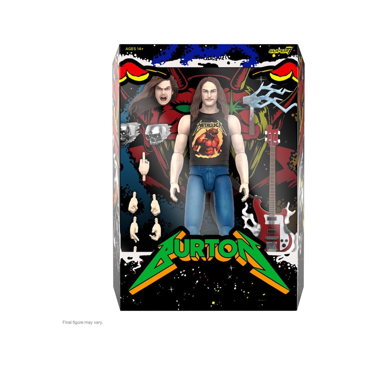 Super 7 - Metallica Wave 2 - Ultimates Cliff Burton "Poster del supereroe