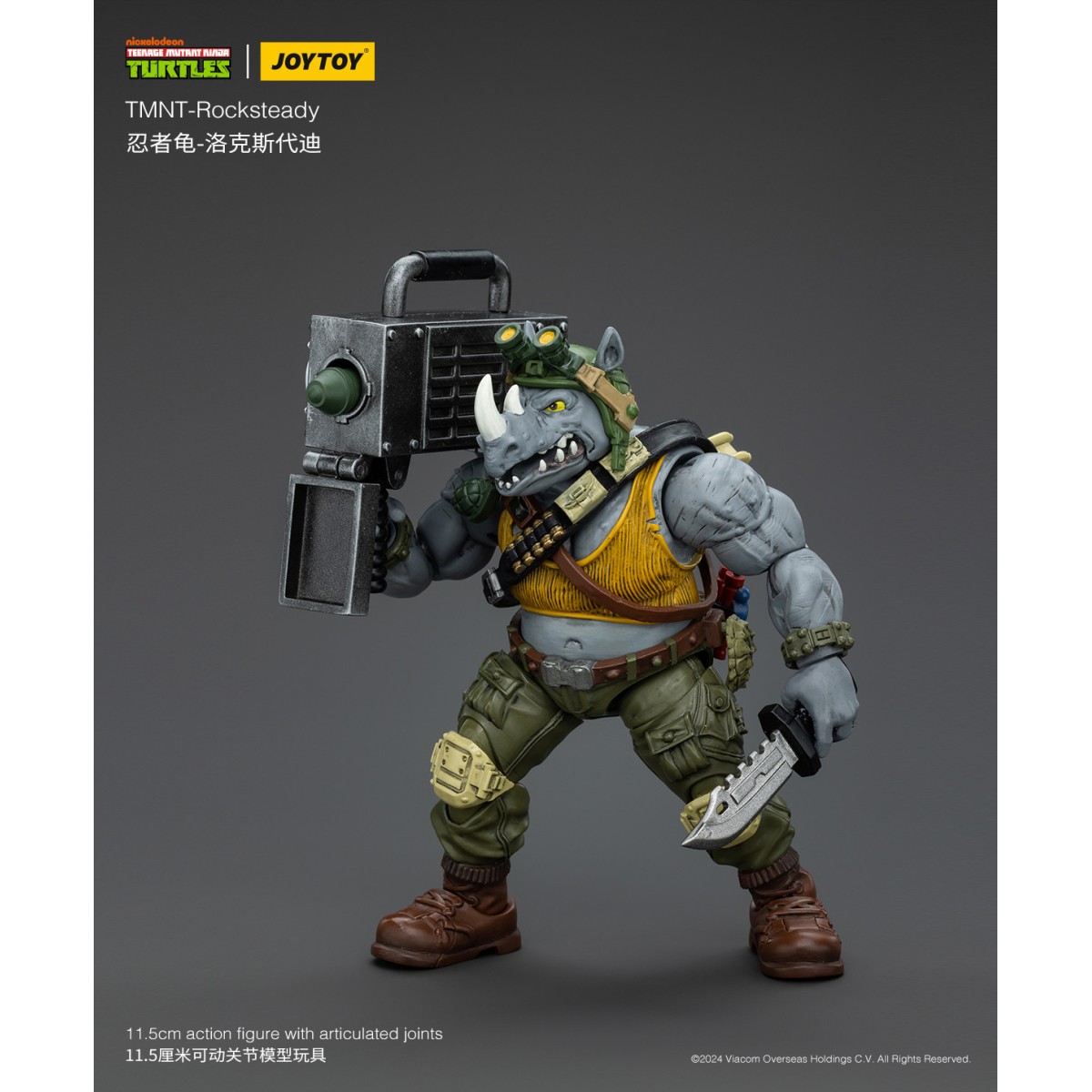 JoyToy TMNT - Rocksteady - Teenage Mutant Ninja Turtles 1/18