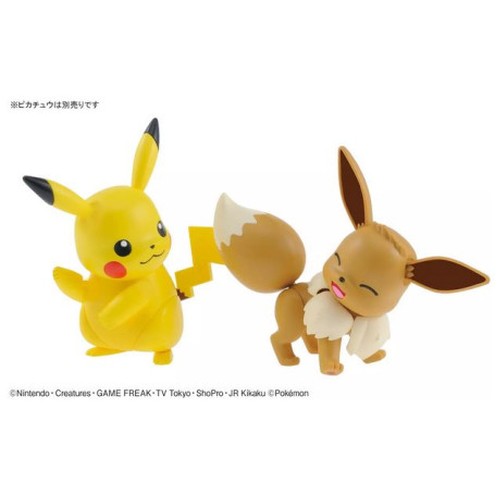 Bandai - Pokepla 42 - EVOLI Model Kit Pokemon Serie Select - Eevee - Libiu