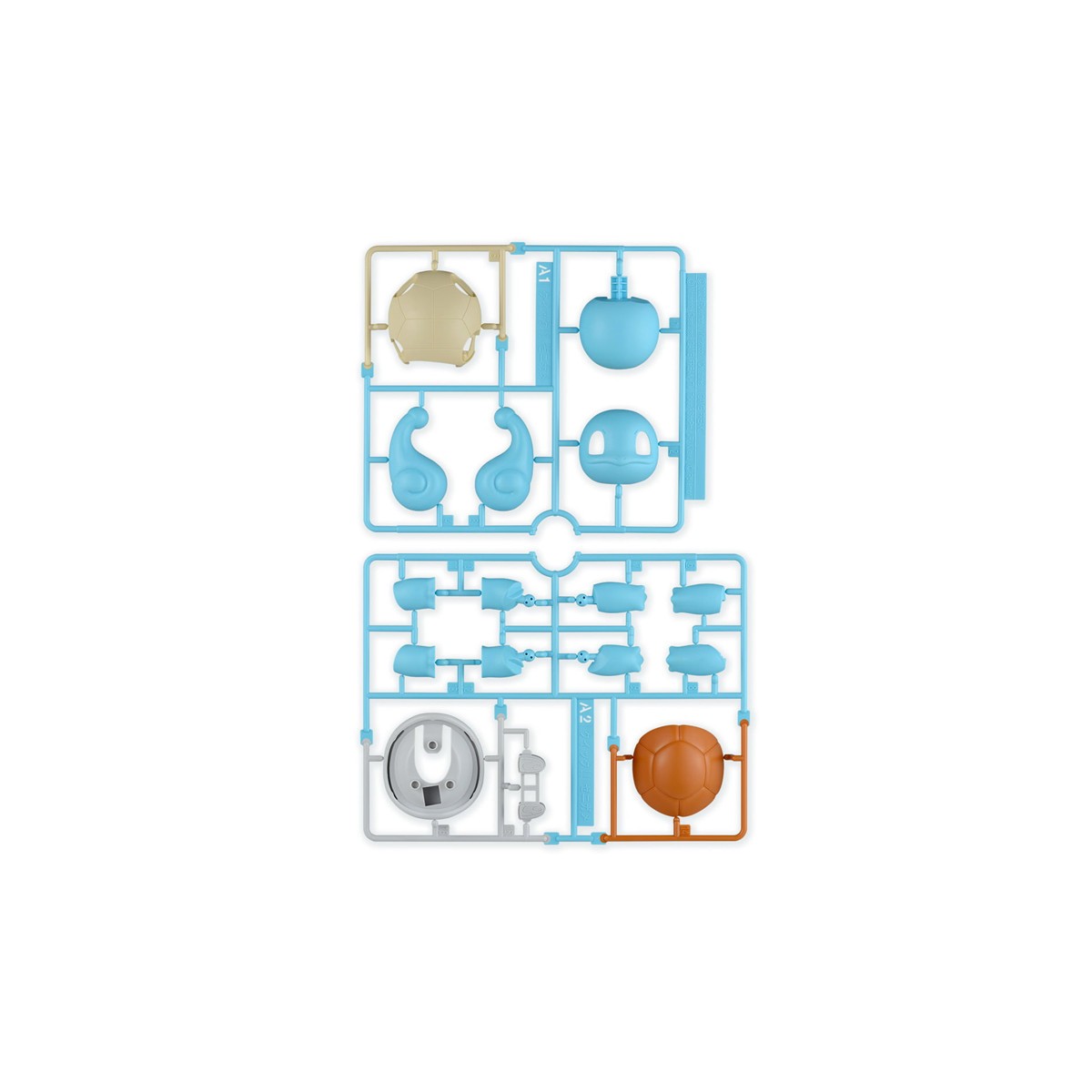 Bandai - Pokepla 17 - CARAPUCE Model Kit Pokemon - Squirtle - Zenigame