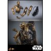 Hot toys Star Wars: Chewbacca con C-3PO smontato MMS 1/6 - L'Impero colpisce ancora