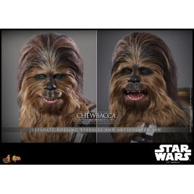 Hot toys Star Wars: Chewbacca con C-3PO smontato MMS 1/6 - L'Impero colpisce ancora