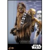 Hot toys Star Wars: Chewbacca con C-3PO smontato MMS 1/6 - L'Impero colpisce ancora