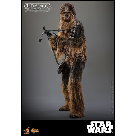 Hot toys Star Wars: Chewbacca con C-3PO smontato MMS 1/6 - L'Impero colpisce ancora