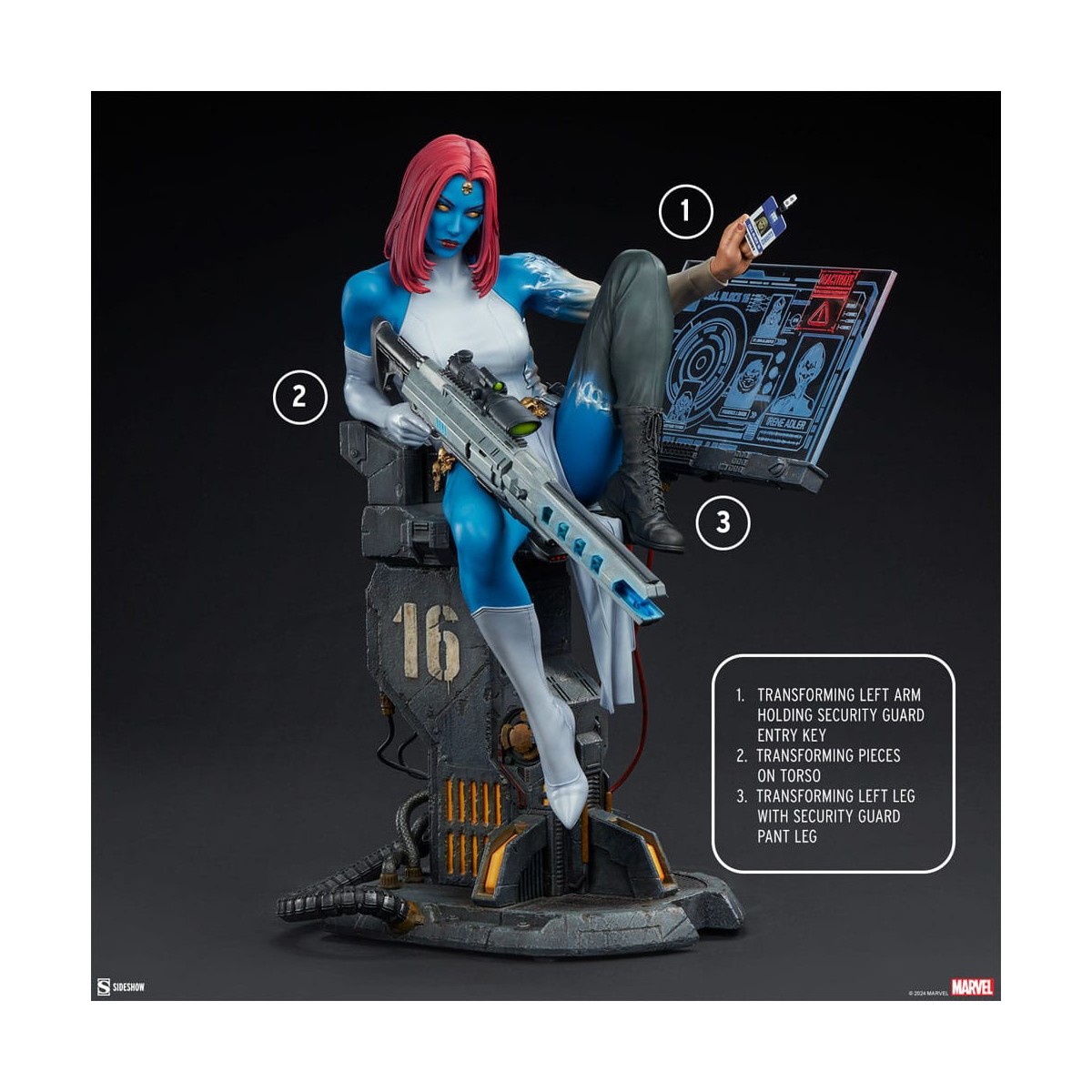 Sideshow Marvel - Mistica: Libertà e Destino Formato Premium 1/4