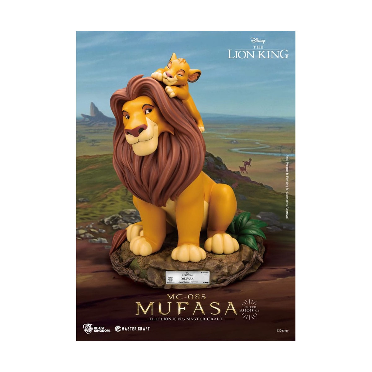 Disney - Bestia Regno Master Craft Mufasa - Il Re Leone