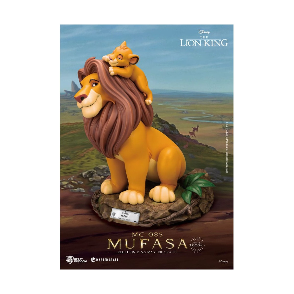 Disney - Bestia Regno Master Craft Mufasa - Il Re Leone