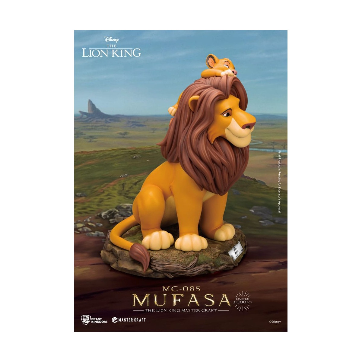 Disney - Bestia Regno Master Craft Mufasa - Il Re Leone