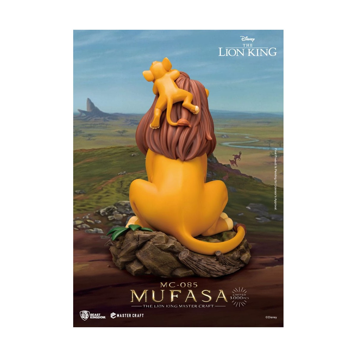 Disney - Bestia Regno Master Craft Mufasa - Il Re Leone