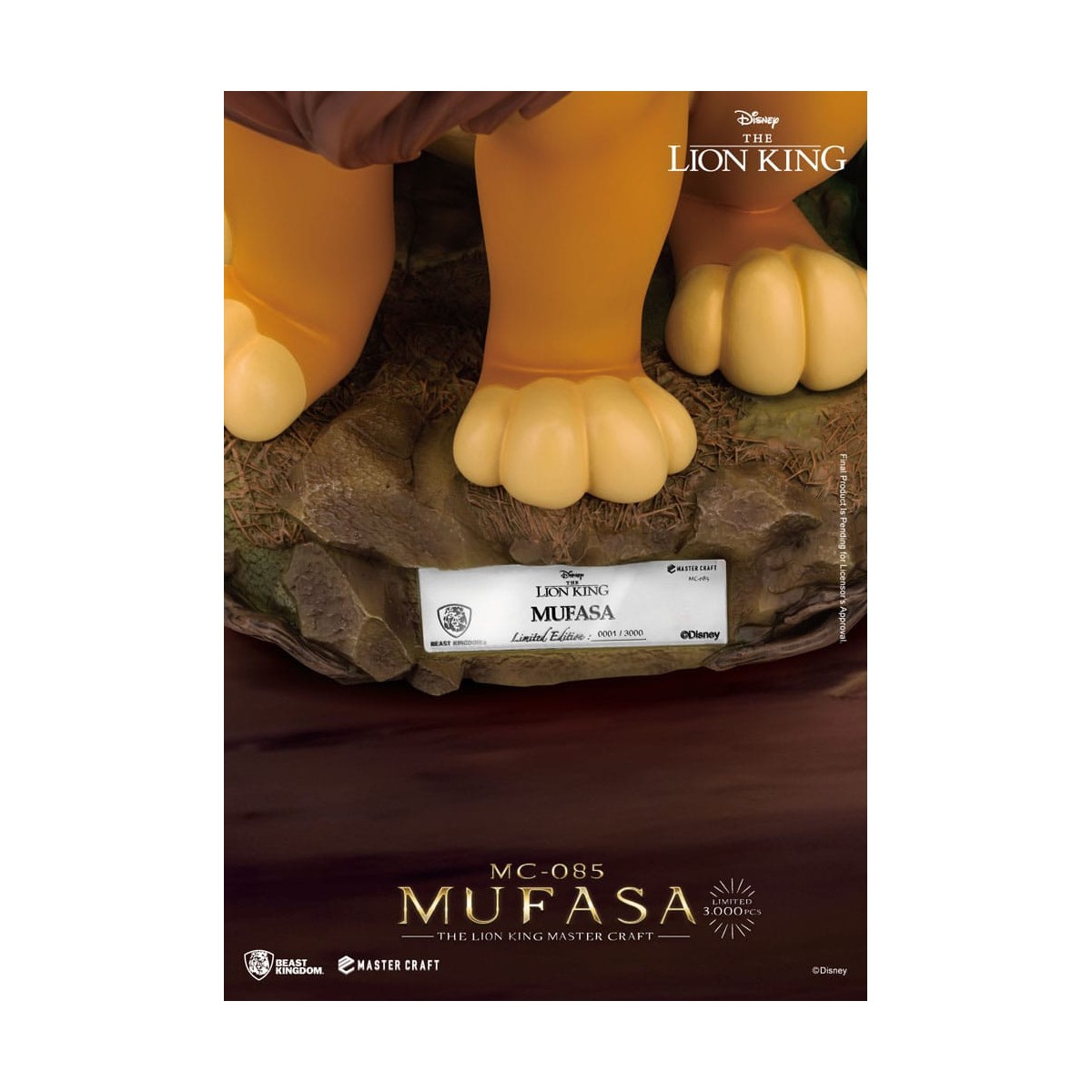 Disney - Bestia Regno Master Craft Mufasa - Il Re Leone