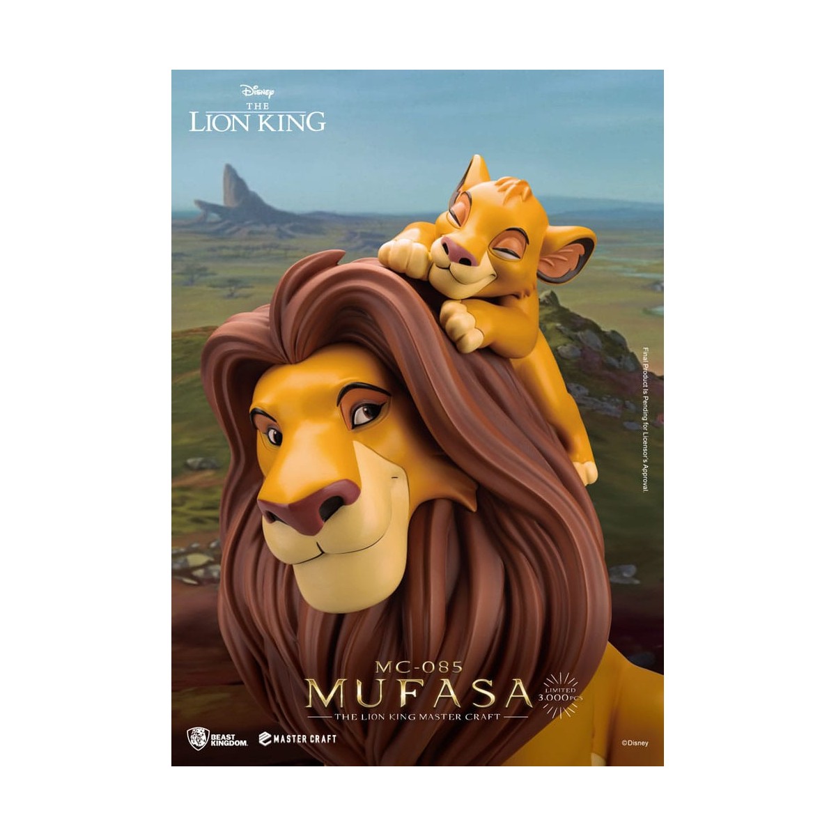 Disney - Bestia Regno Master Craft Mufasa - Il Re Leone