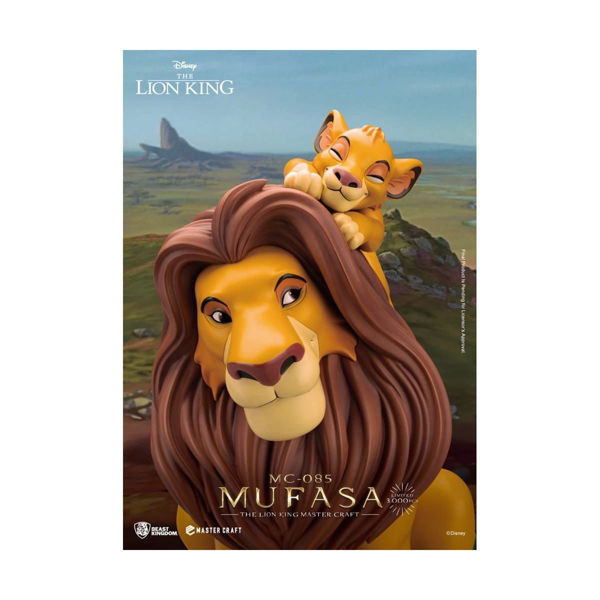 Disney - Bestia Regno Master Craft Mufasa - Il Re Leone