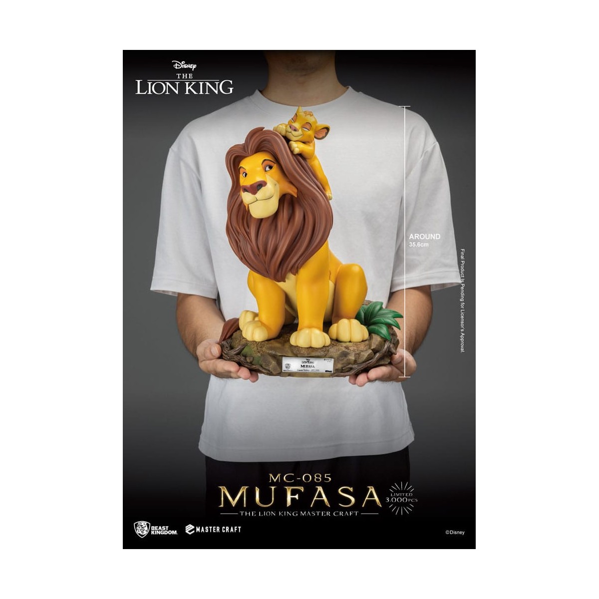 Disney - Bestia Regno Master Craft Mufasa - Il Re Leone