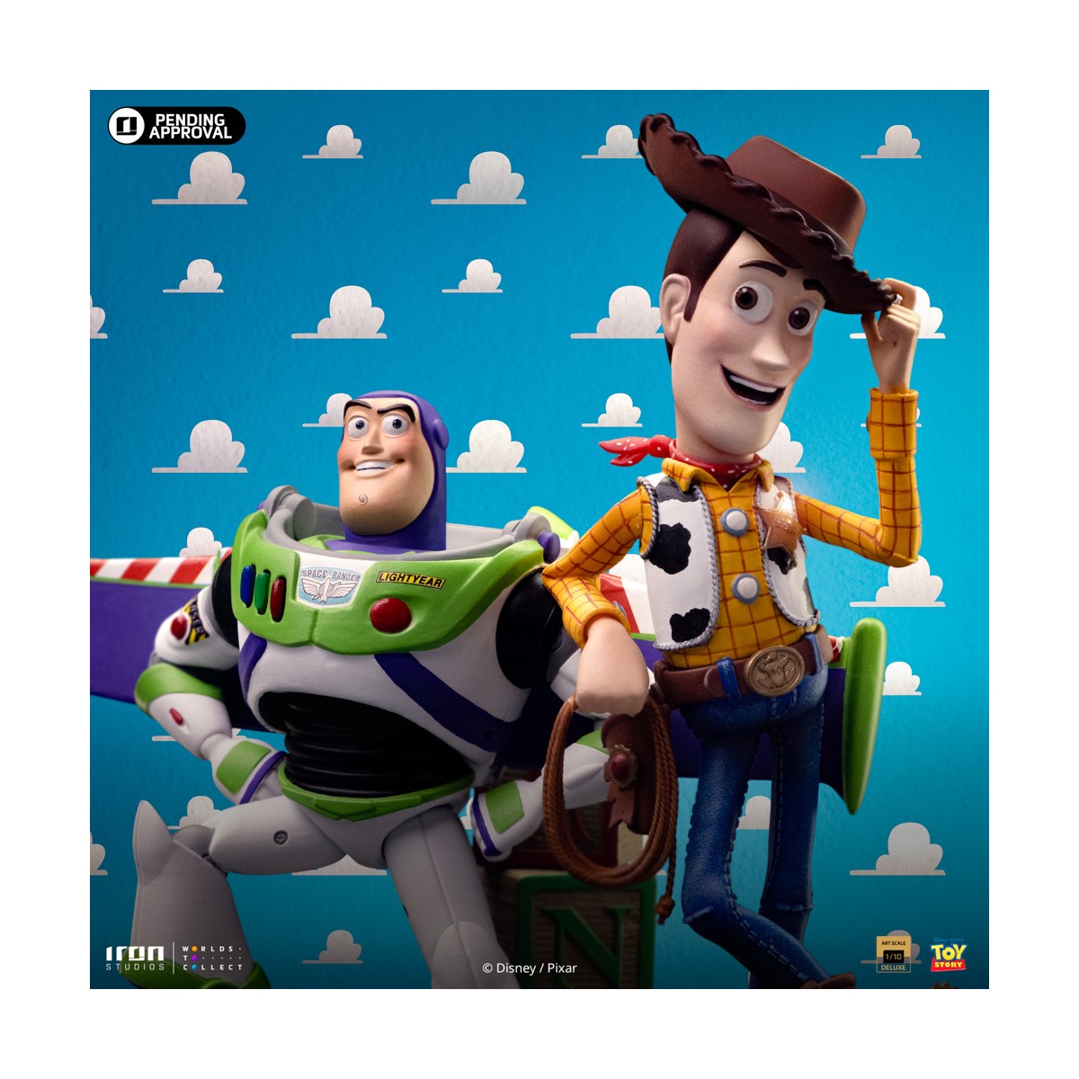 Iron Studios - Disney Pixar - Deluxe Art Scale Buzz & Woody 1/10 - Toy Story
