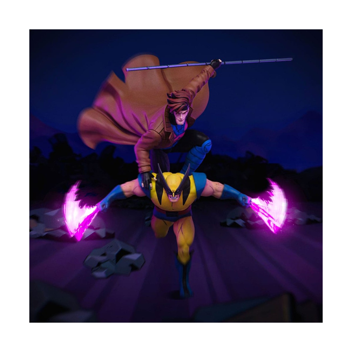 Iron Studios Marvel Comics - X-Men '97 Gambit & Wolverine 1/10 Deluxe Art Scale