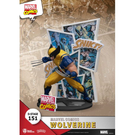Diorama PVC di Beast Kingdom Marvel Comics - Wolverine D-Stage